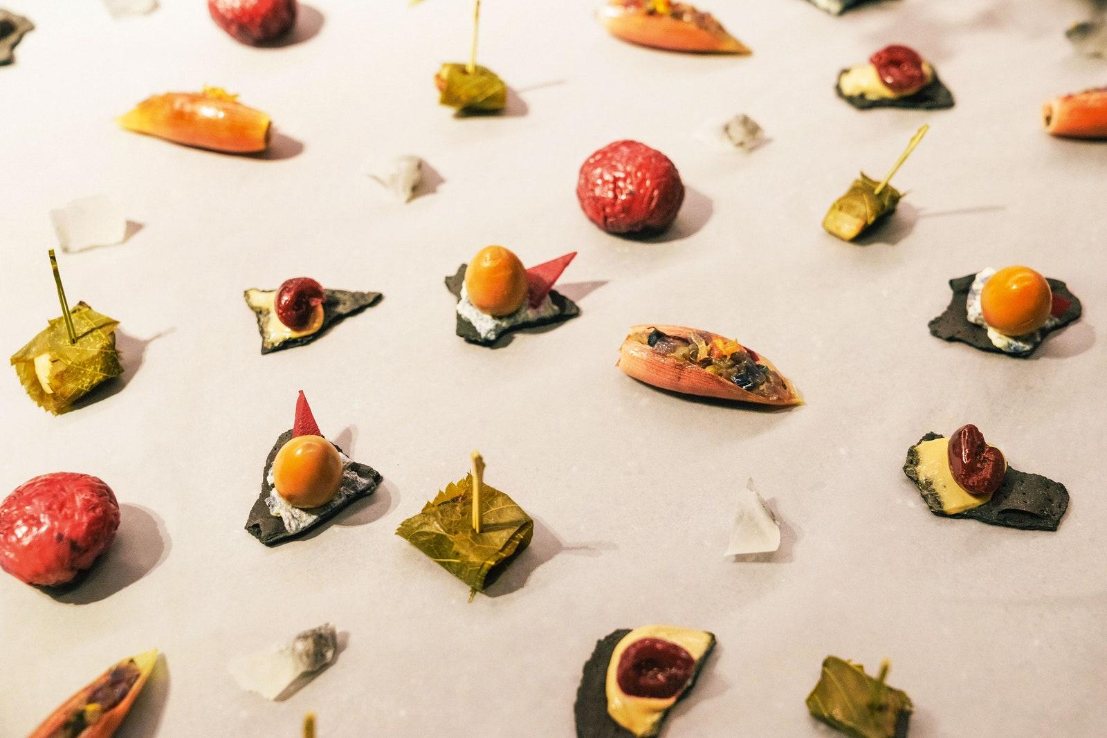 Food by Kyoto catering company Volver at an Y.gion event