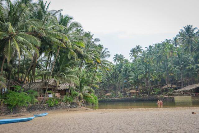 Goa Indien Cola Beach Lagune