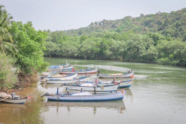 Goa Indien Fischerboote