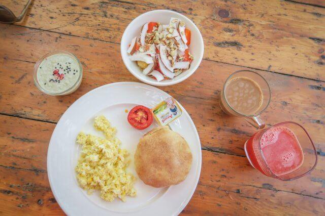 Goa Indien Anahata Retreat Frühstück